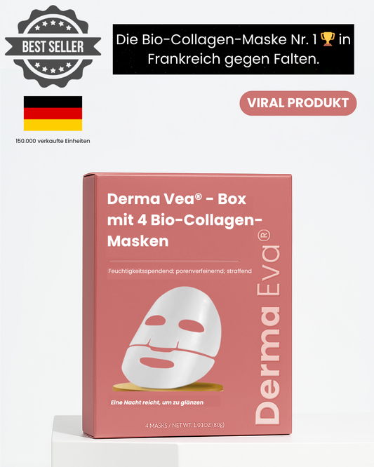 Derma Vea® - GIFT Schachtel mit 4 Bio-Collagen-Masken