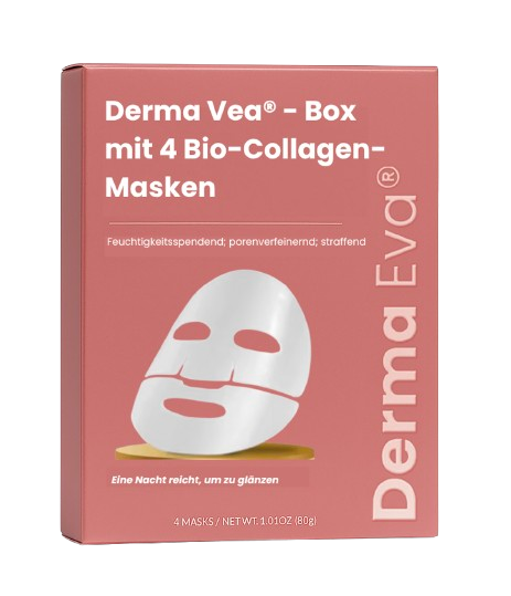 Derma Vea® - GIFT Schachtel mit 4 Bio-Collagen-Masken
